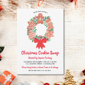 Invitation Fête de change de biscuits en pain d'épice de Noël