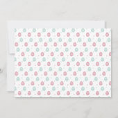 Invitation Fête de chasse aux oeufs de lapin de Pâques (Dos)