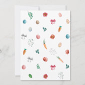 Invitation Fête de chasse aux œufs de Pâques, Lapin de Pâques (Dos)