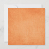 Invitation Fête de chasse aux oeufs de Pâques orange moderne (Dos)