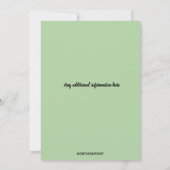 Invitation Fête de Chauffage de Maison avec Cheminée Modifiab (Dos)