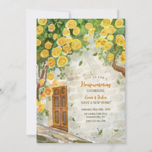 Invitation Fête de Chauffage de Maison de Porte Avant