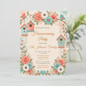 Invitation Fête de Chauffe Maison Corail Aqua (Debout devant)