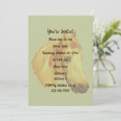 Invitation Fête de cheval de show d'art vintage (Debout devant)