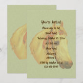 Invitation Fête de chevaux de l'exposition d'art vintage (Devant / Derrière)