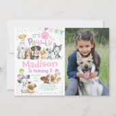 Invitation Fête de chiots (Devant)