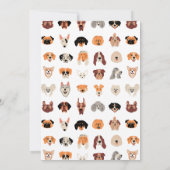 Invitation Fête de chiots, Nouvelle fête de chiots, Anniversa (Dos)