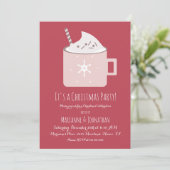 Invitation Fête de Chocolat Chaud de Noël (Debout devant)