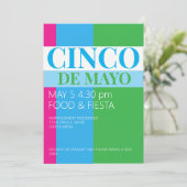 Invitation Fête de Cinco De Mayo  (Debout devant)