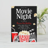 Invitation Fête de cinéma | Nuit cinéma Anniversaire (Debout devant)