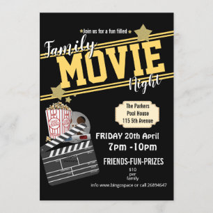 Invitation Fête de cinéma, soirée cinéma PTA