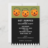 Invitation Fête de citrouilles d'Halloween  (Devant)