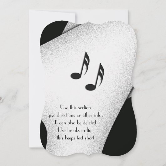 Invitation Fête de classe (Dos)