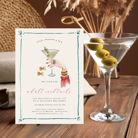 Invitation Fête de Cocktail Chic