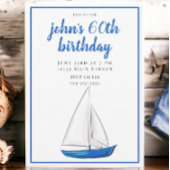 Invitation Fête de cocktail chic marine bleu