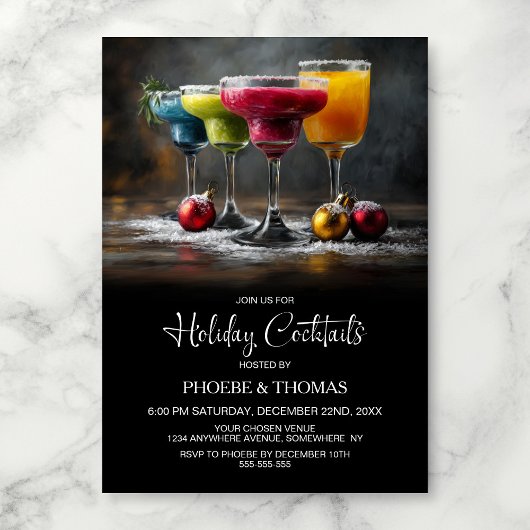 Invitation Fête de Cocktail de Fêtes