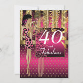 Invitation Fête de Cocktail de Fille pour son 00ème Anniversa (Devant)