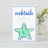 Invitation Fête de Cocktail de l'Étoile de Mer Verte Prépa  (Debout devant)