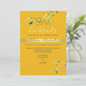 Invitation Fête de Cocktail de Mariage (Debout devant)