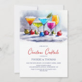 Invitation Fête de Cocktail de Noël (Devant)