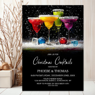 Invitation Fête de Cocktail de Noël