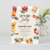 Invitation Fête de Cocktail de Noël (Debout devant)