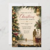 Invitation Fête de Cocktail de Noël (Devant)