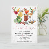 Invitation Fête de Cocktail de Noël pour Mettre les Esprits d (Debout devant)
