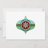 Invitation Fête de Cocktail de Noël Rétro du Milieu du Siècle (Dos)
