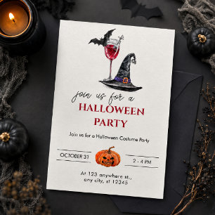 Invitation Fête de cocktail d'Halloween