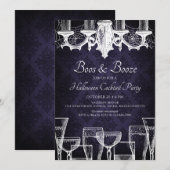 Invitation Fête de cocktail Halloween (Devant / Derrière)