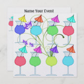 Invitation Fête de cocktail - SRF (Devant / Derrière)