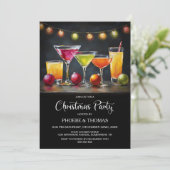 Invitation Fête de cocktails de Noël (Debout devant)
