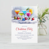 Invitation Fête de cocktails de Noël (Debout devant)