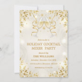 Invitation Fête de cocktails de vacances (Devant)