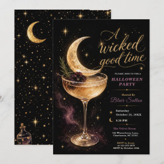 Invitation Fête de cocktails d'Halloween