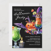 Invitation Fête de cocktails d'Halloween pour adultes (Devant)