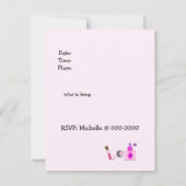 Invitation Fête de coiffure et de maquillage (Dos)