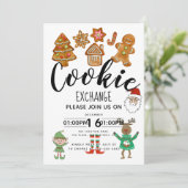 Invitation fête de collecte de fonds pour l'échange de biscui (Debout devant)