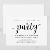 Invitation Fête de conte de fée, mariage en fuite (Devant / Derrière)