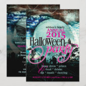 Invitation Fête de conte de fées aux ailes de chauve-souris H (Devant / Derrière)