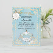 Invitation Fête de conte de fées de Cendrillon glamour (Debout devant)