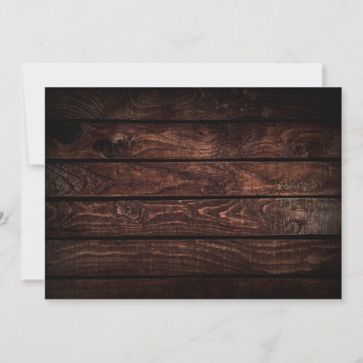 Invitation Fête de conte de fées,  Mariage intime aux guirlan (Dos)