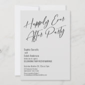 Invitation Fête de conte de fées moderne élégante gris clair (Devant)