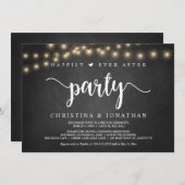 Invitation Fête de conte de fées, thème rustique, évasion amo (Devant / Derrière)