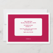 Invitation Fête de cookie échange de la Saint-Valentin  (Dos)