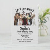 Invitation Fête de costume d'anniversaire Éffrayant personnal (Debout devant)