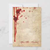 Invitation Fête de costume d'Halloween (Dos)