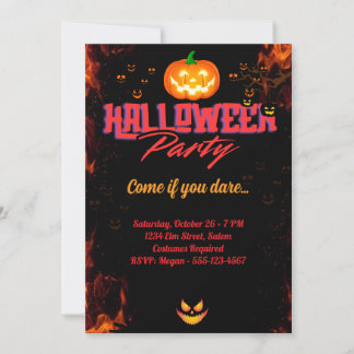 Invitation "Fête de Costume d'Halloween