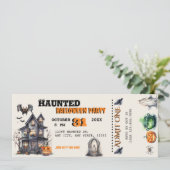 Invitation Fête de costume d'Halloween (Debout devant)